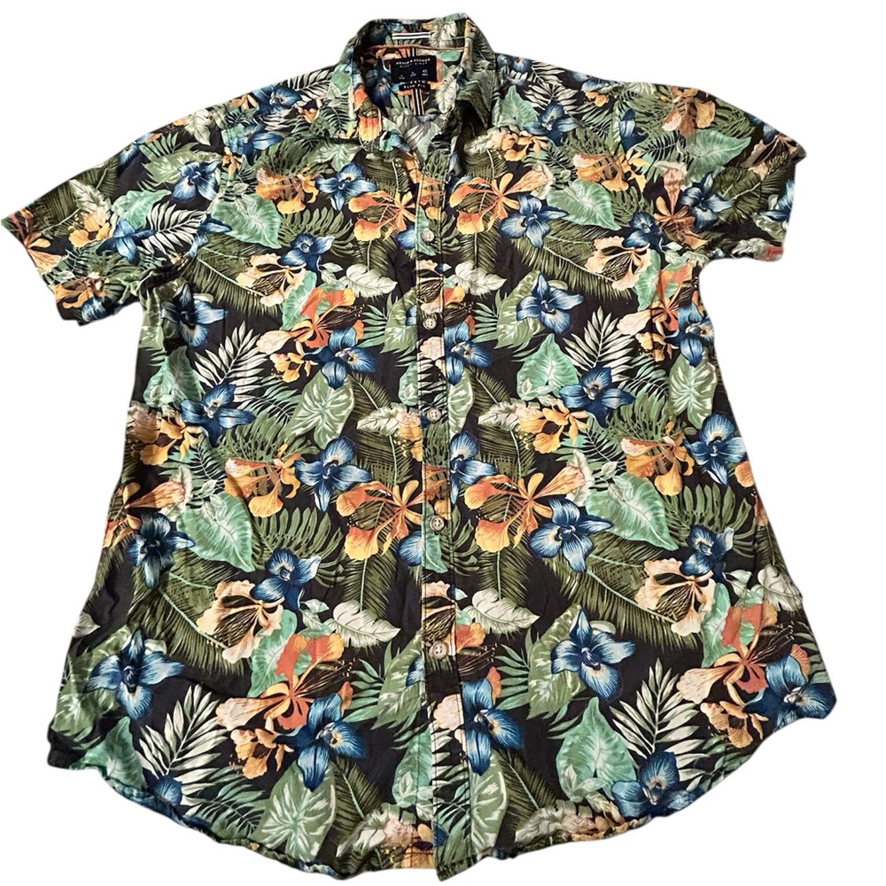Denim & Flower Vibrant Floral Button Down Shirt